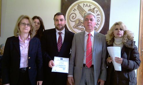 κ. Κουράκης,  κ. Αεράκης,  κ. Παπαδόπουλος, κ.Καραμπατζάκη, κ.Βοργιά, κ.Μυρτάκη